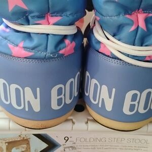 Moon Boot Blue and Pink Ankle Boots